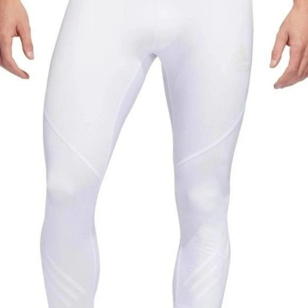Adidas White 3/4 Tights Alphaskin Size XL New